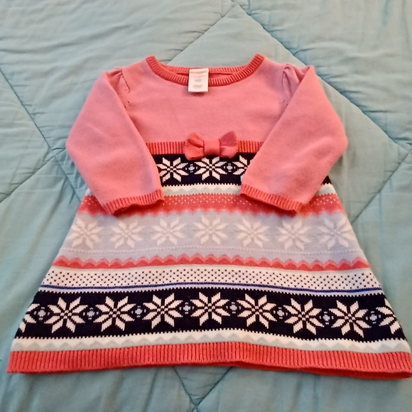 Gymboree Sweater Dress w/ Bow size 6-12 Months - Picture 2 of 7